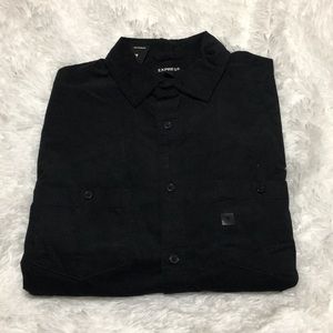 Express men’s long sleeve corduroy shirt